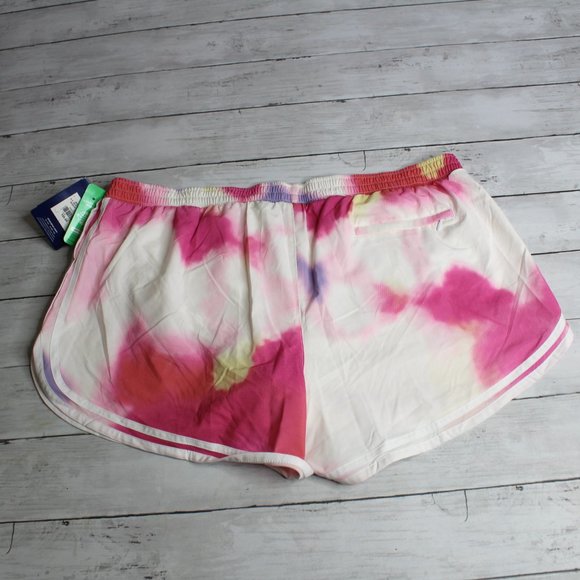 Champion Women's Silky Athletic Shorts Plus Size 2XL XXL Pink Tie Dye - Picture 6 of 6
